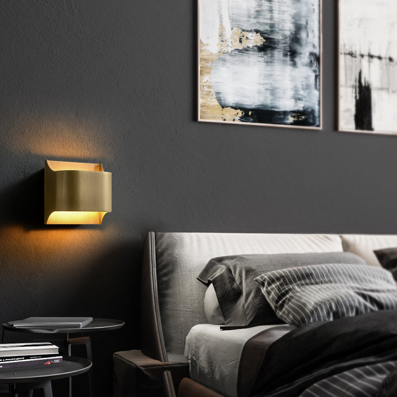 Blair 8: a Modern Wall Light Sconce in Brass