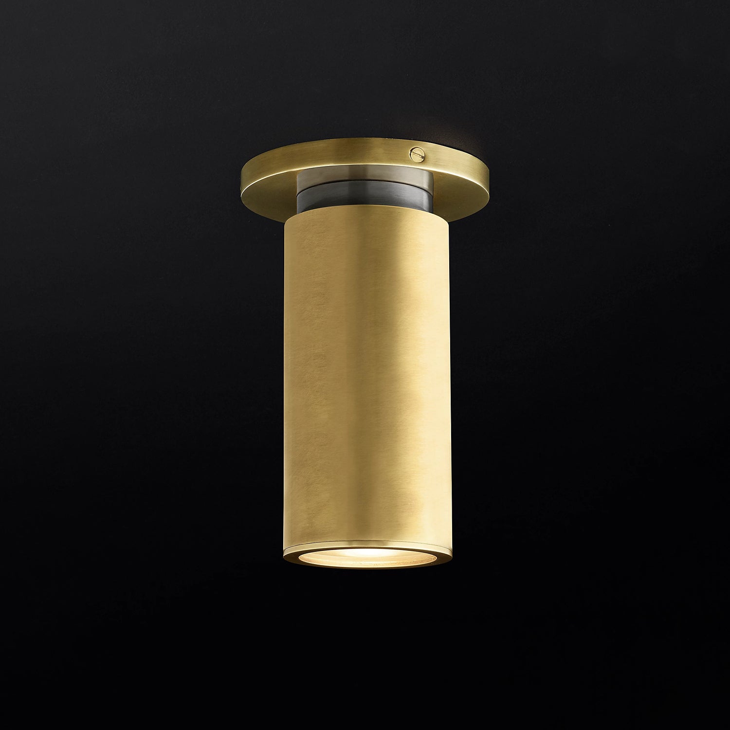 The Classic: Brass Flush Mount Ceiling Light