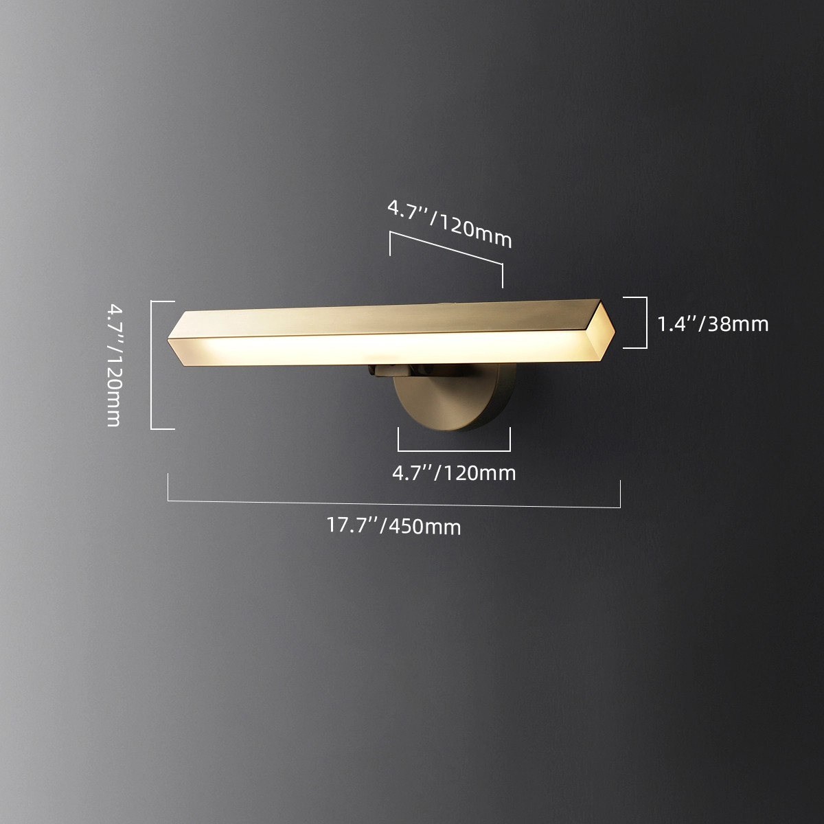 Frame: Solid Brass Picture Light with Clean Lines