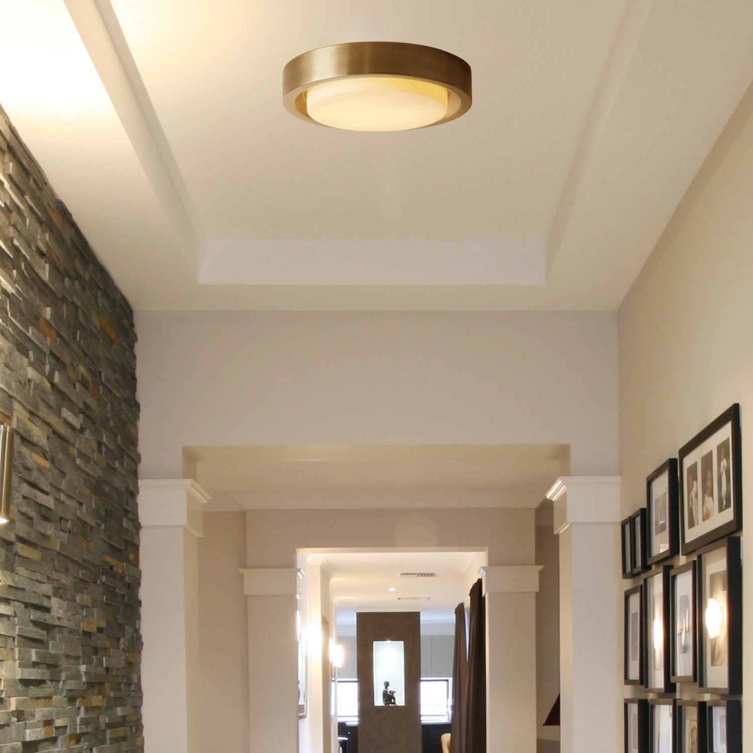 Gooden : The Brass LED Flush Mount Light