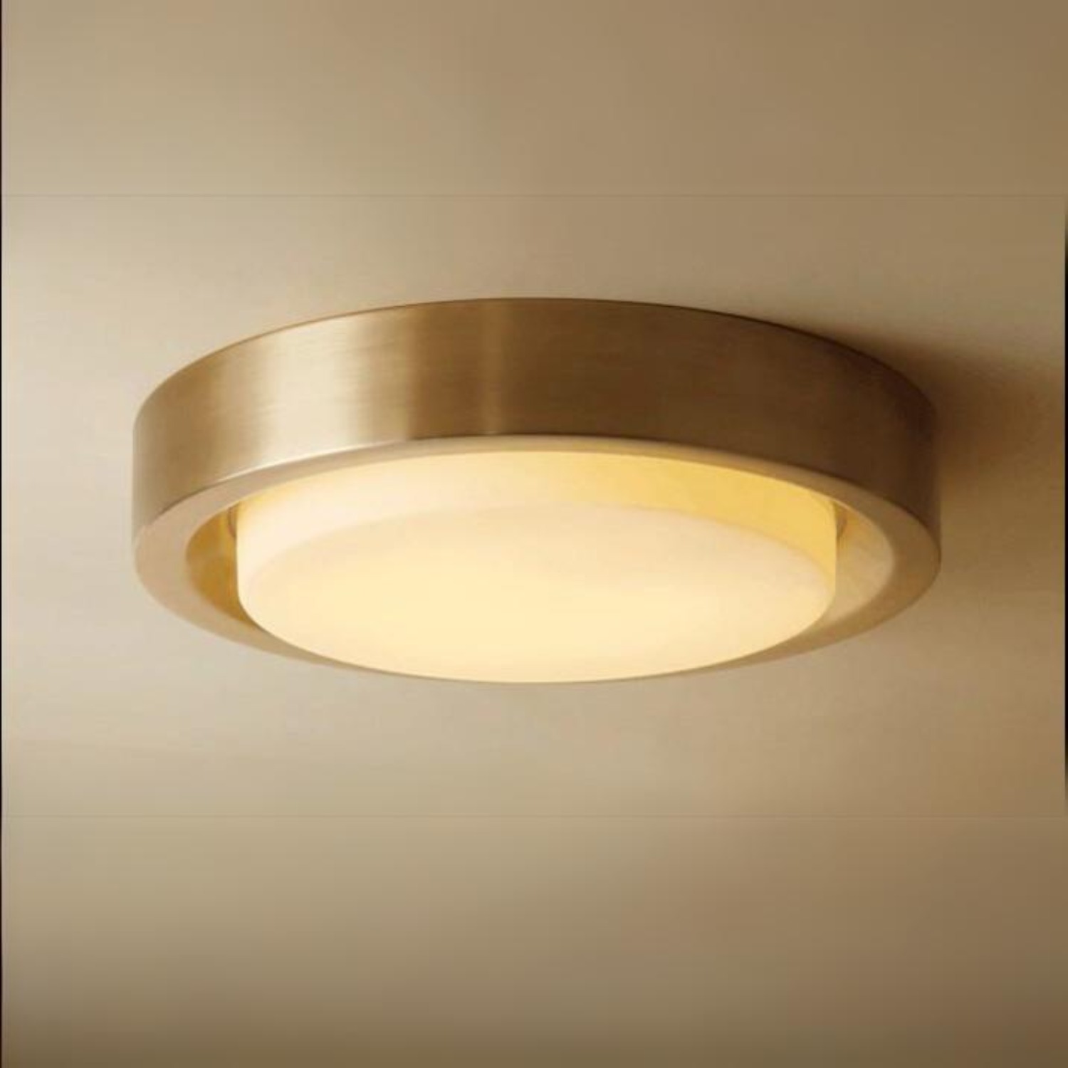 Gooden : The Brass LED Flush Mount Light