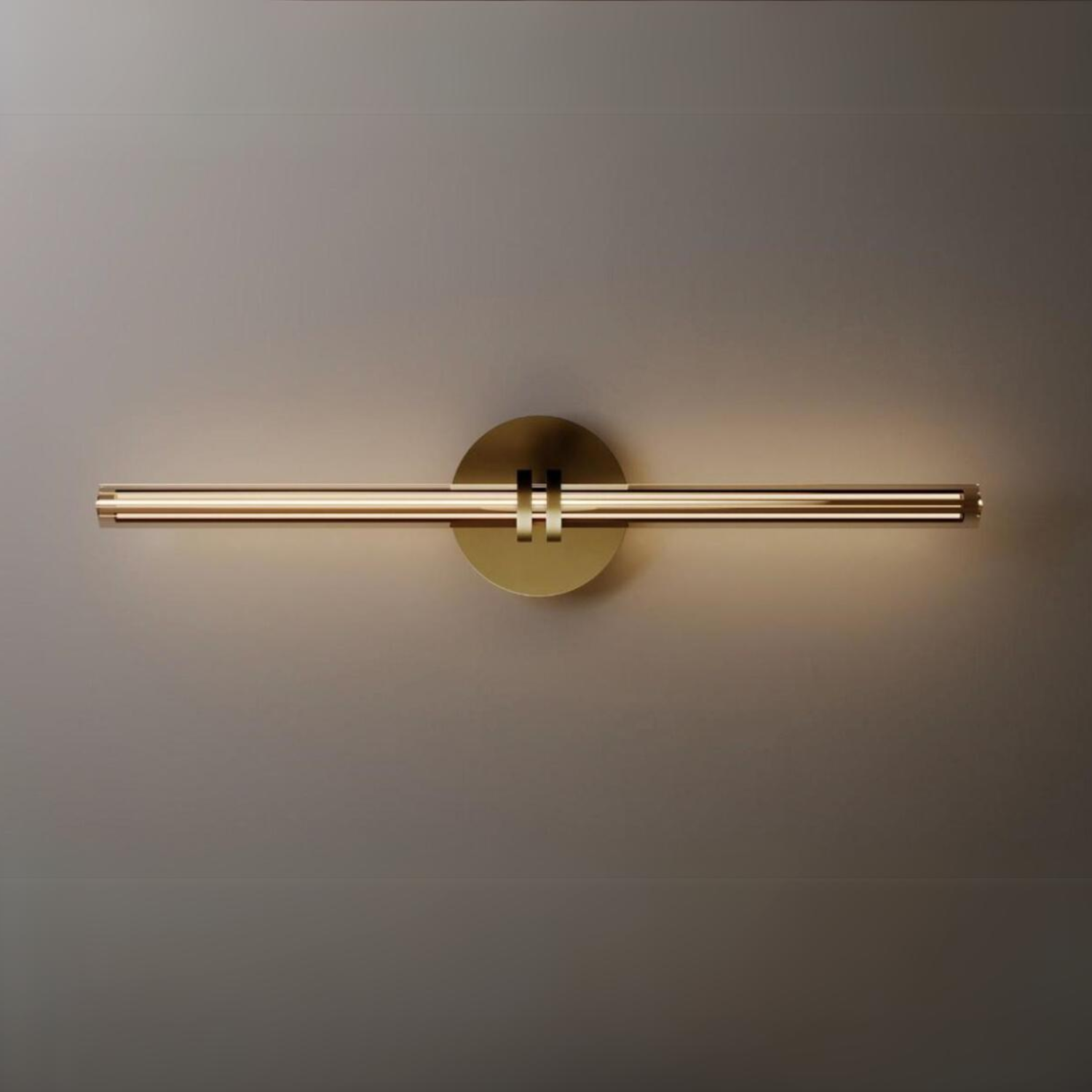 Steichen : Solid Brass Art Deco Picture Light