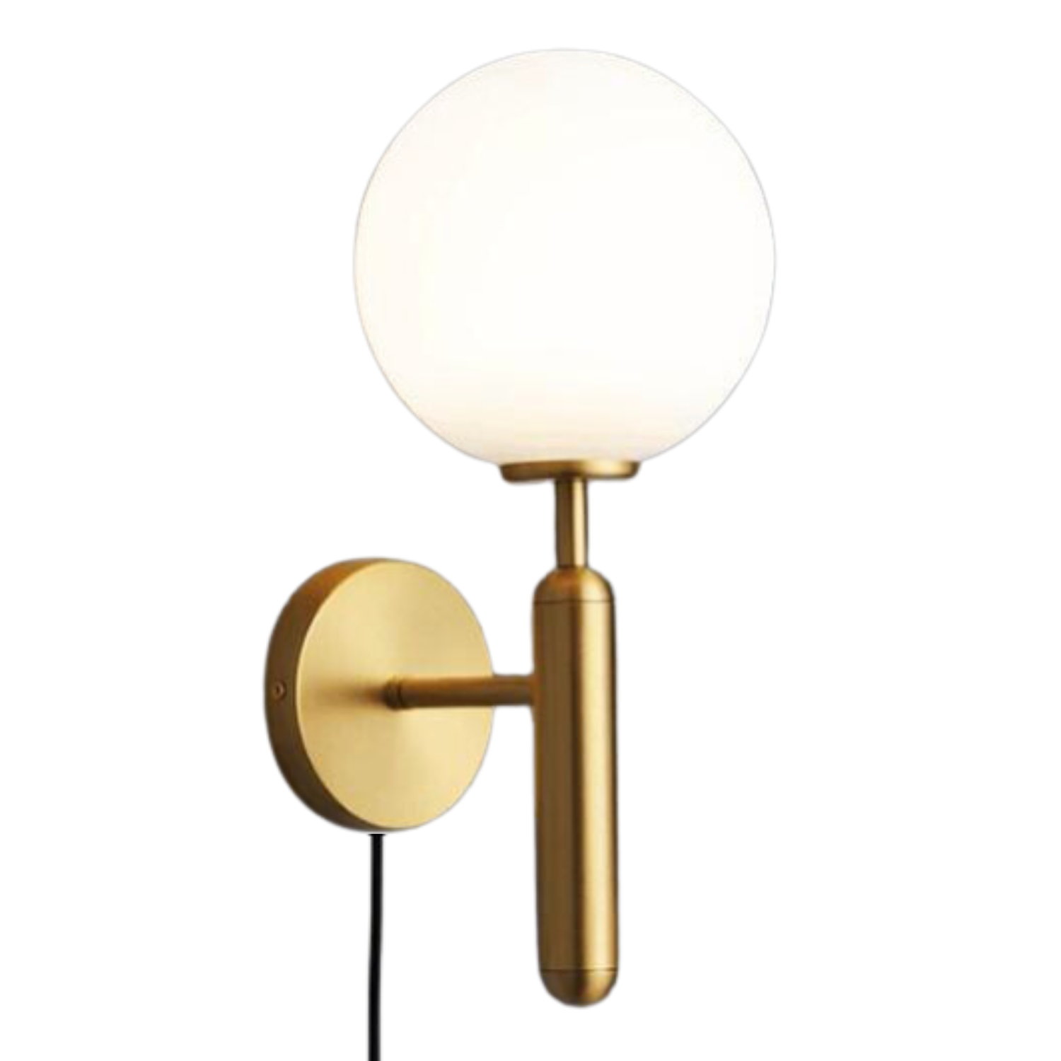 Rhode Plugin : a Modern Brass Plugin Wall Light