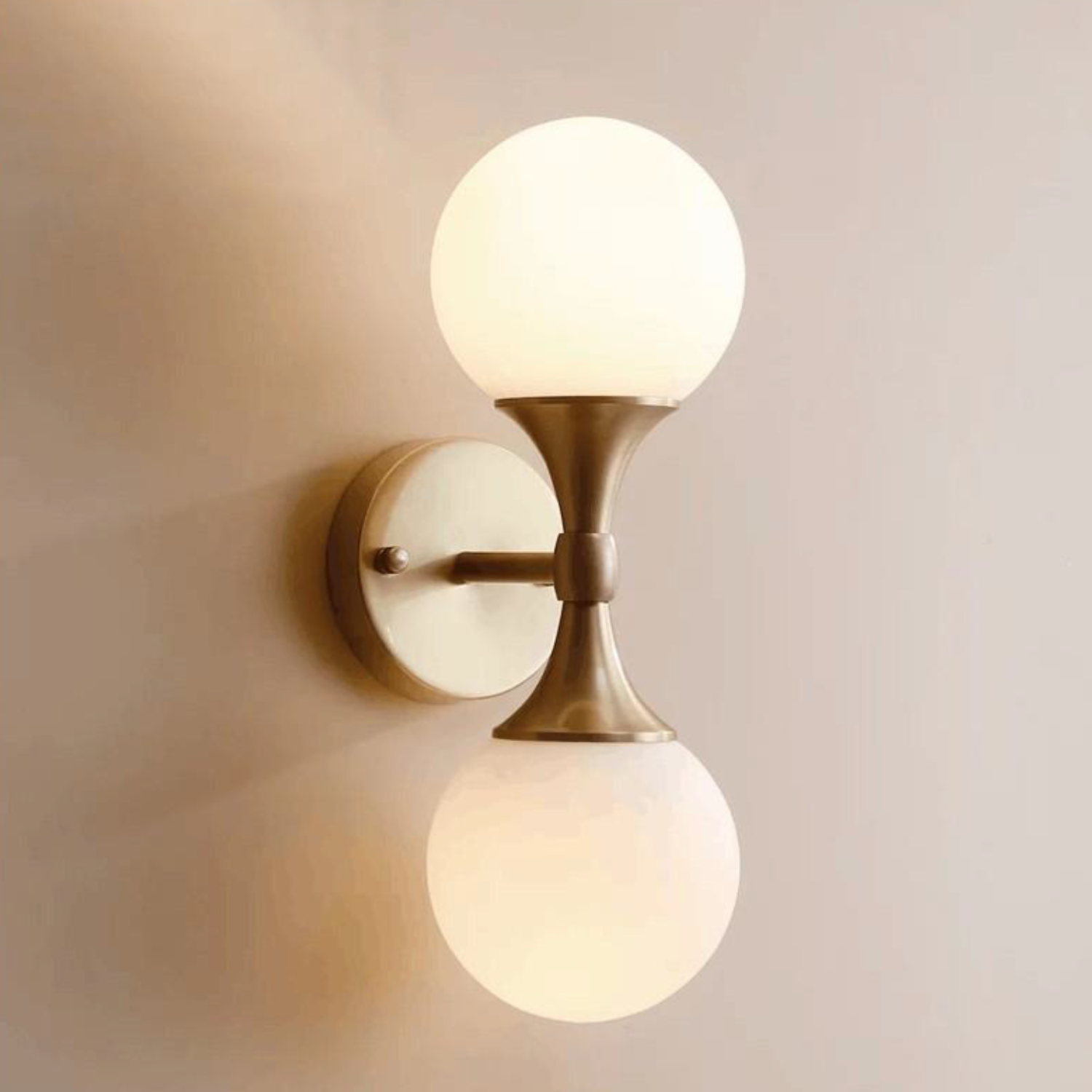 Sklar : Mid Century Modern Double Wall Light