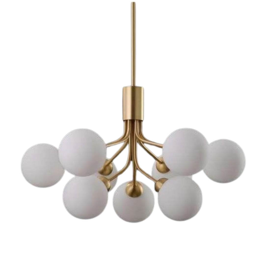 Mid Century Modern Globe Entryway Chandelier